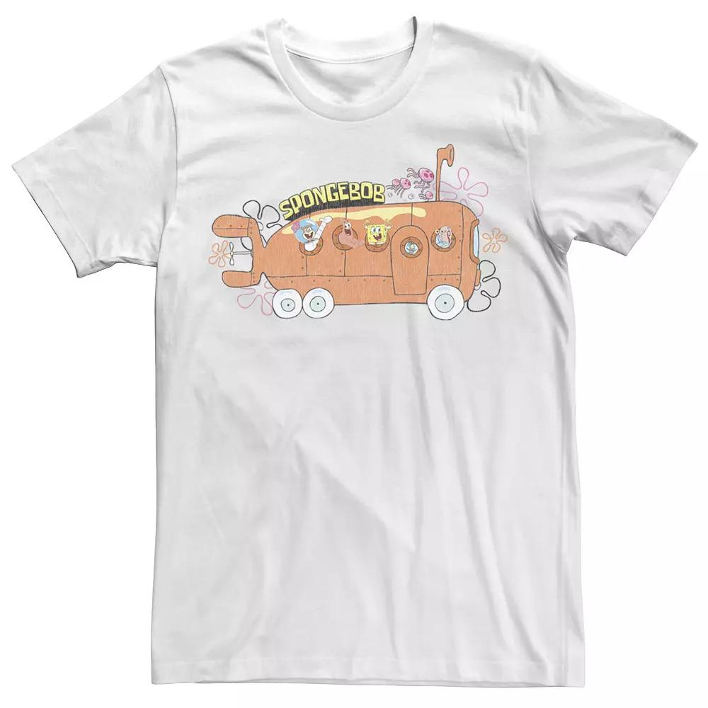 Big & Tall SpongeBob SquarePants Bikini Bottom Bus Tee, Men's,  Product Image