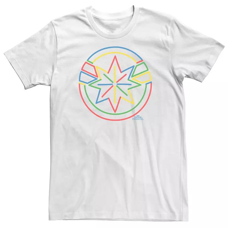 Men's Marvel Captain America Neon Shield Graphic Tee,  Product Image