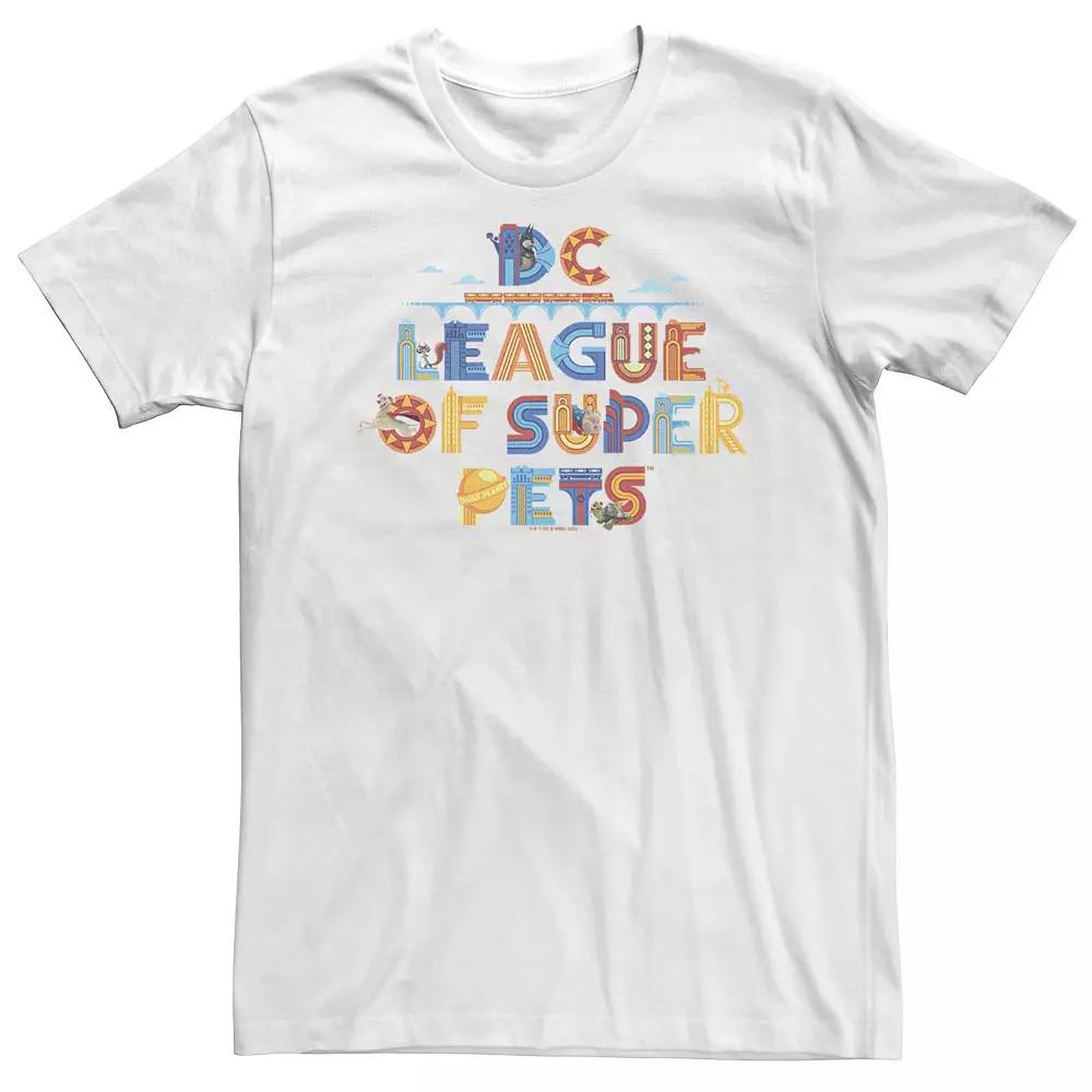 Big & Tall DC Comics Super Pets Letters Designs Tee, Men's,  Product Image