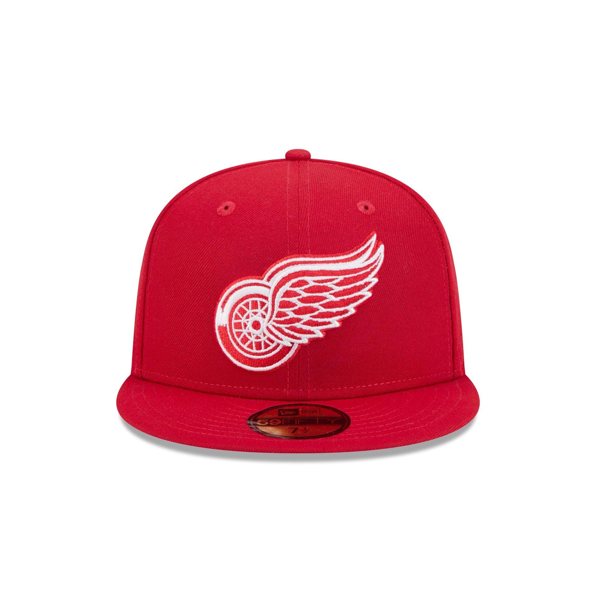 Detroit Red Wings Rear Wordmark 59FIFTY Fitted Hat Male Product Image
