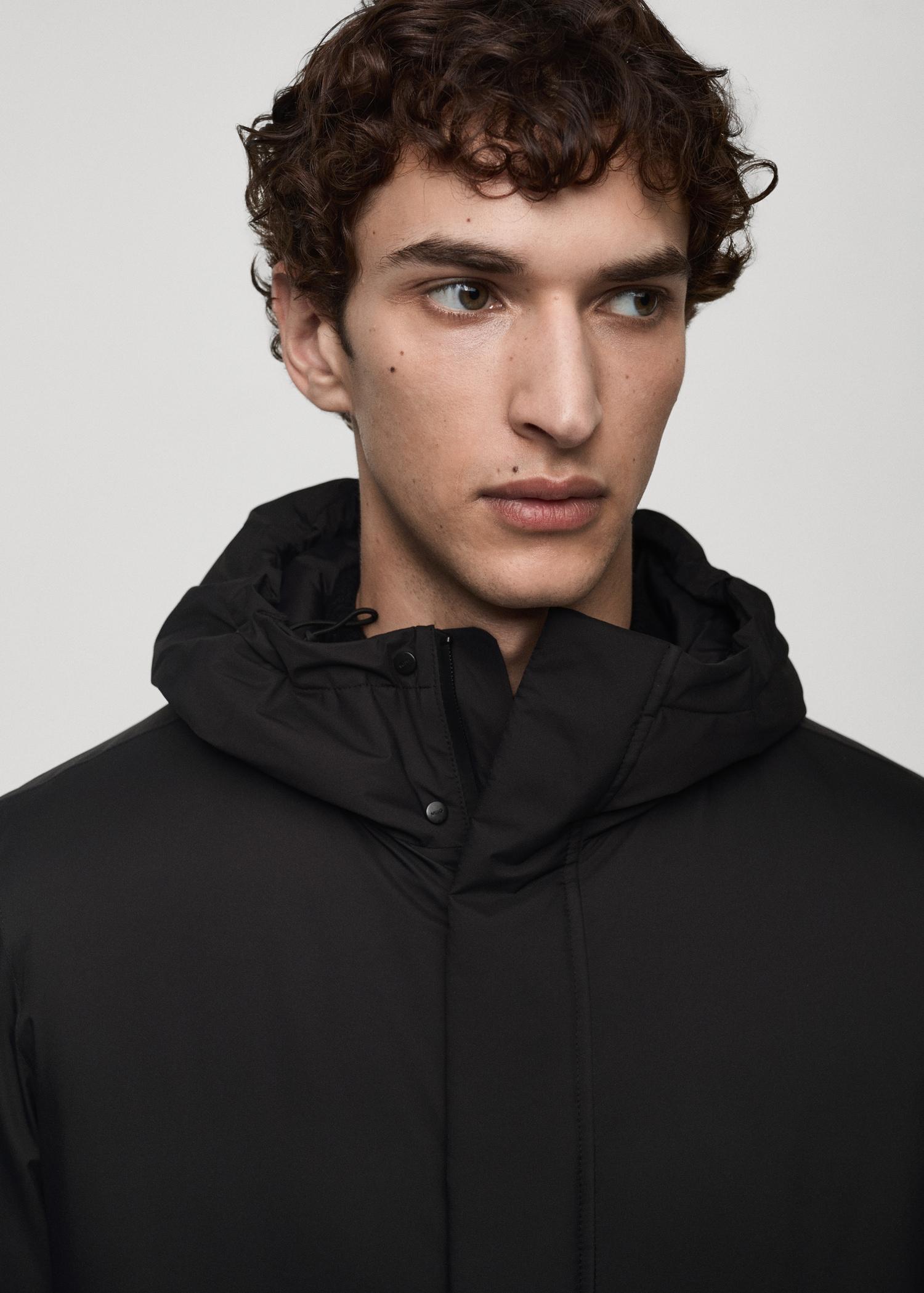 Thermore® waterproof quilted parka with Thermore® padding - Men | MANGO USA Product Image