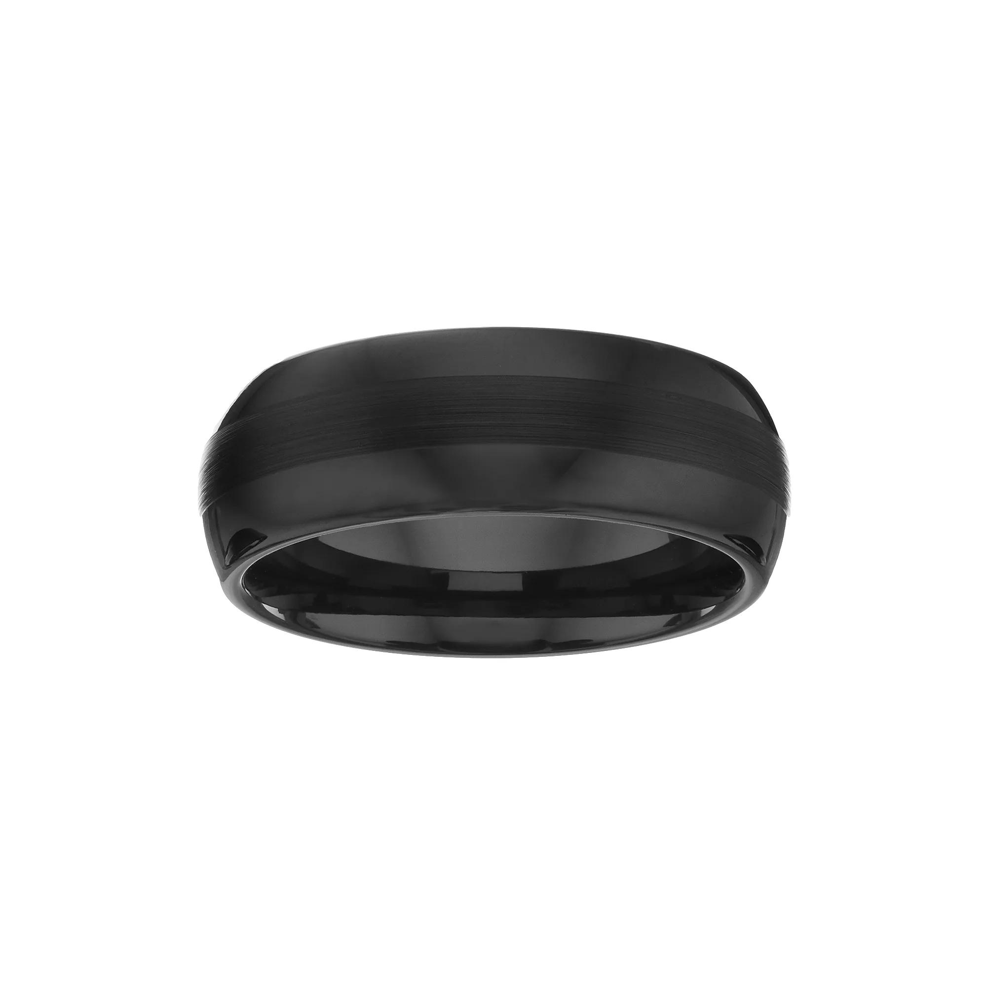 Gold LLC Black Ceramic Textured Band - Men, Men's,  Product Image