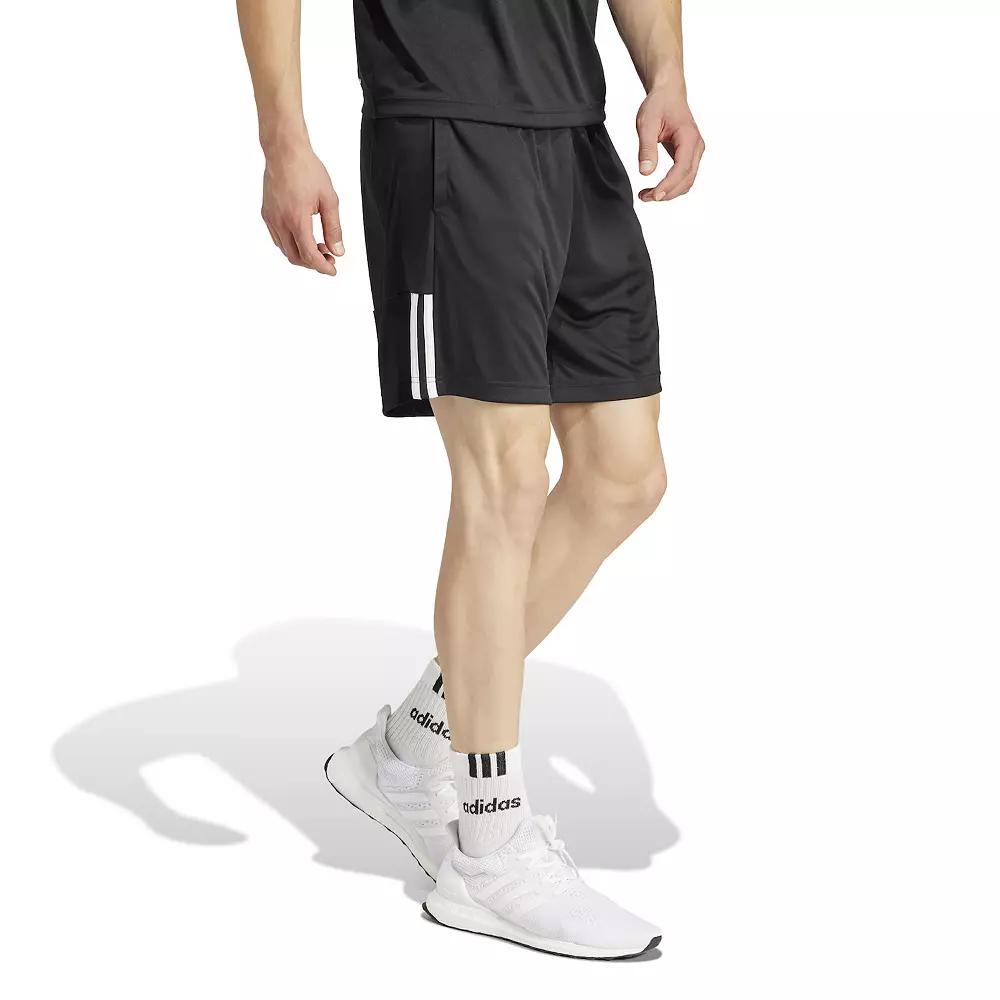 Men's adidas Sereno 3-Stripes AEROREADY Sportswear Shorts,  Product Image