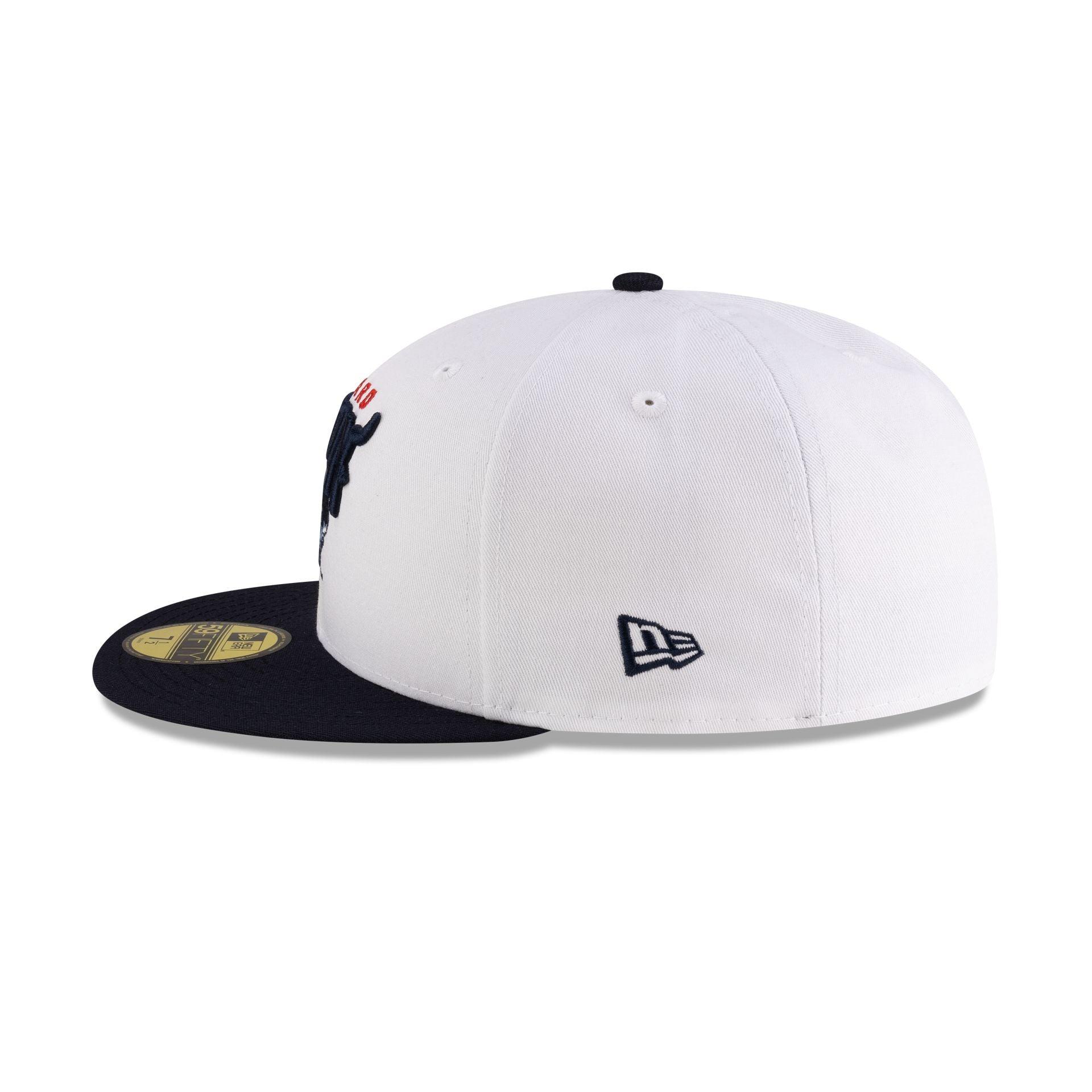 Howard Bison White Navy 59FIFTY Fitted Hat Male Product Image