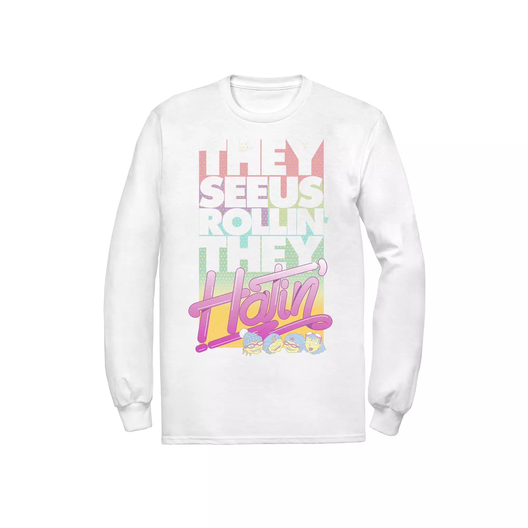 Men's Rocket Power See Us Rollin' Retro Group Long Sleeve Tee,  Product Image