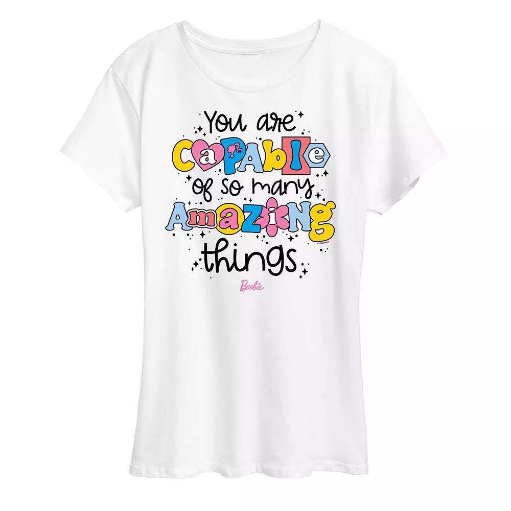 Women's Barbie® You Are Capable Graphic Tee,  Product Image