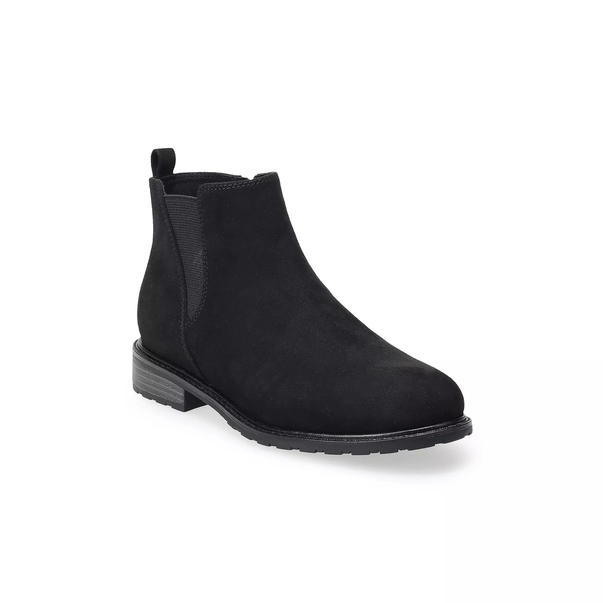 Sonoma Goods For Life® Lottie Women's Chelsea Boots, Size: 9, Blackmicro Product Image