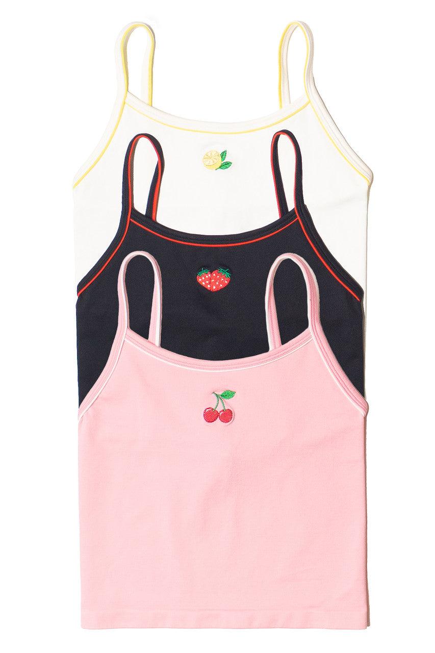 Embroidered Fruit Seamless Tank Top Product Image