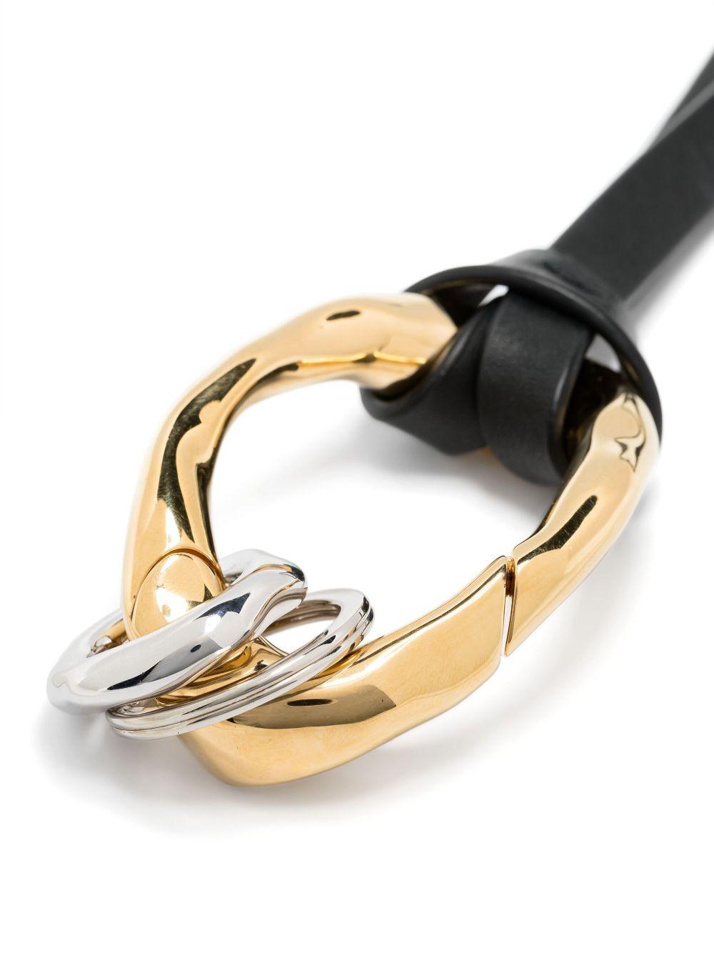 oversize-pendant leather chocker Product Image