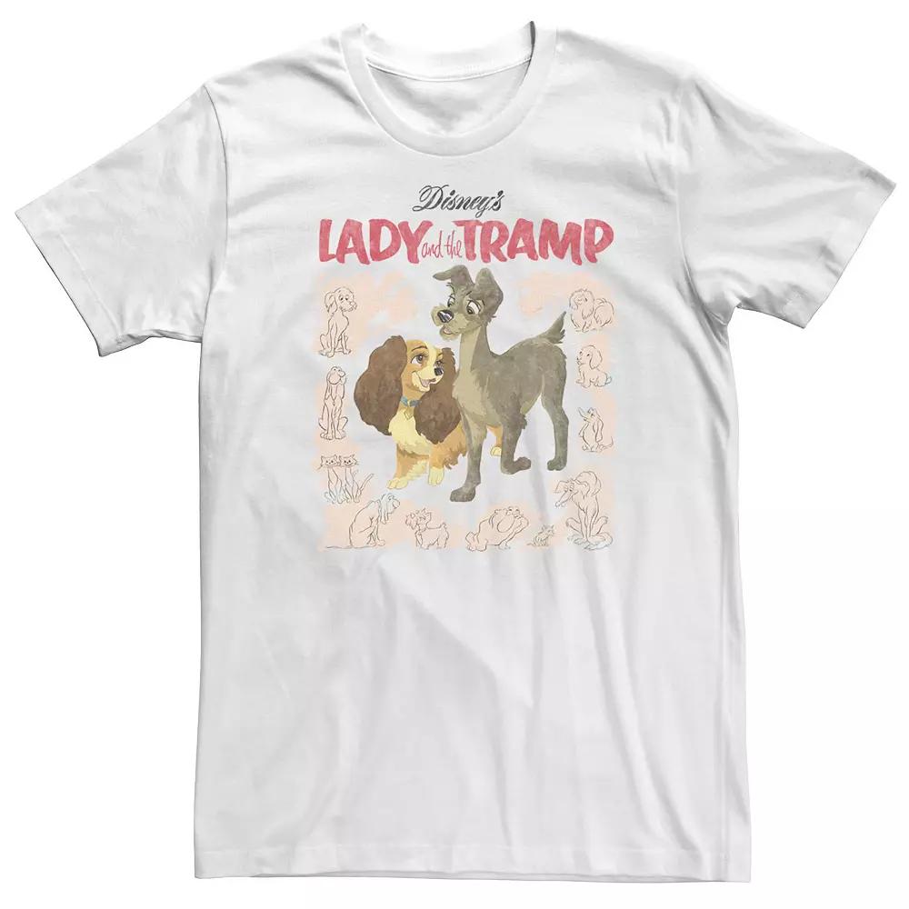 Disney's Lady & The Tramp Big & Tall Vintage Cover Tee, Men's,  Product Image