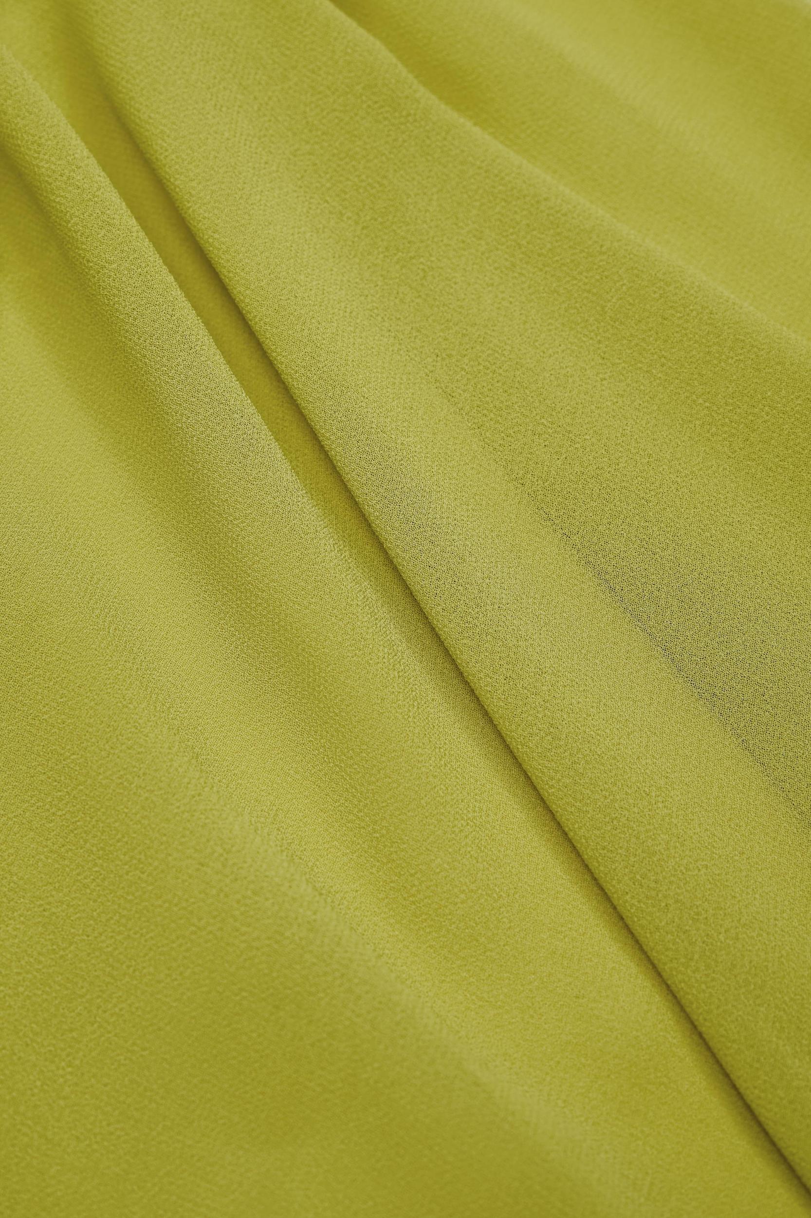 Cowl-Neck Backless Mini Dress in Olive Green Product Image