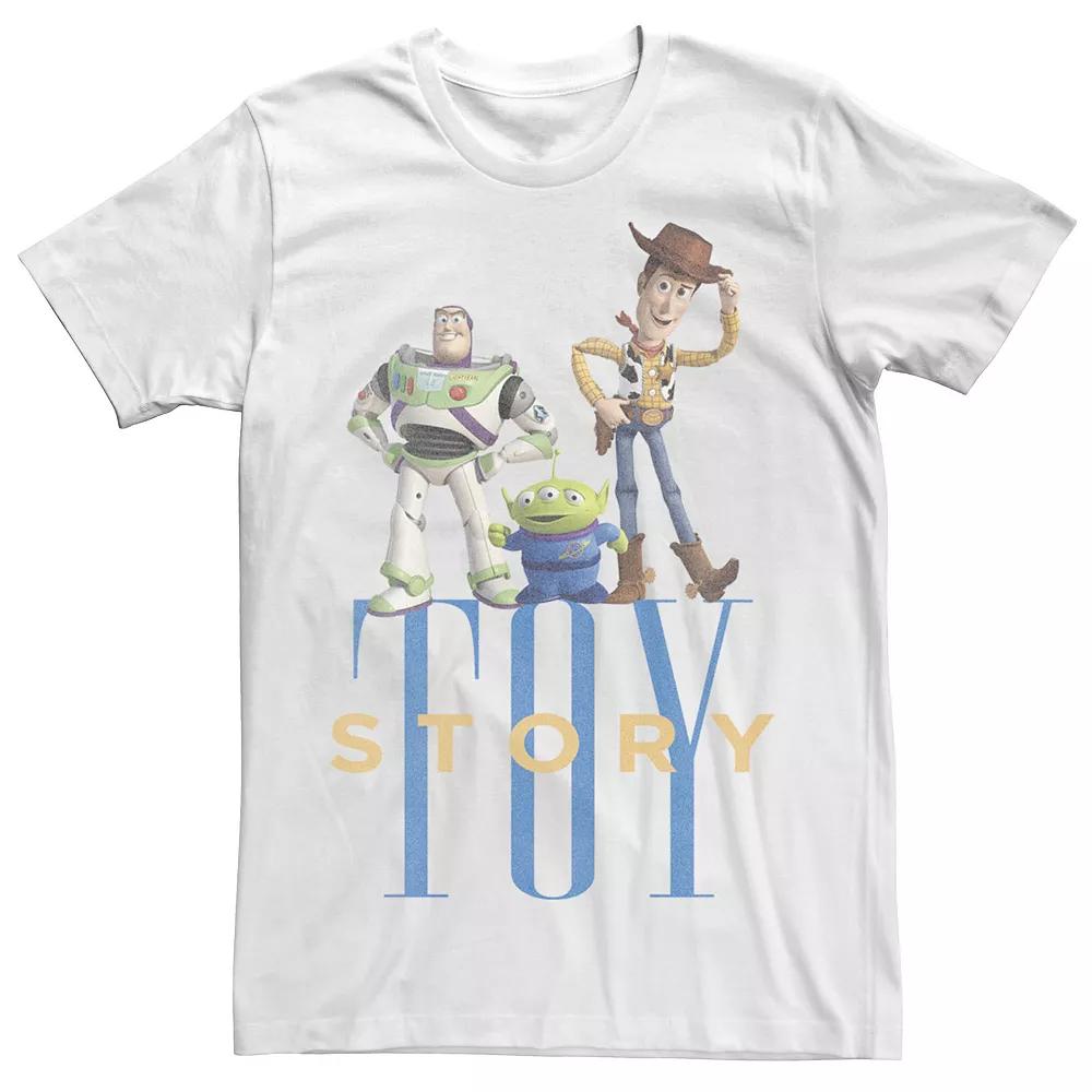 Big & Tall Disney / Pixar Toy Story Woody Buzz Alien Simple Text Tee, Men's,  Product Image