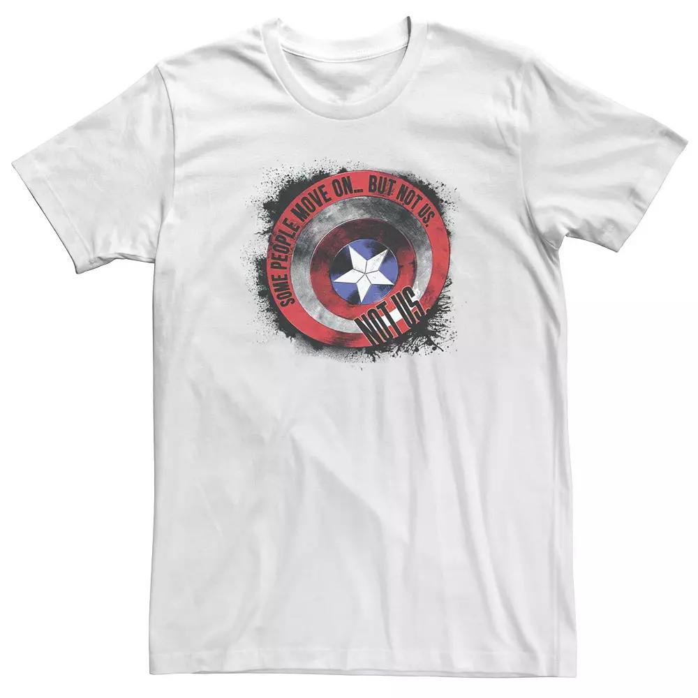 Big & Tall Marvel Avengers Endgame Captain America Shield Quote Fill Tee, Men's,  Product Image