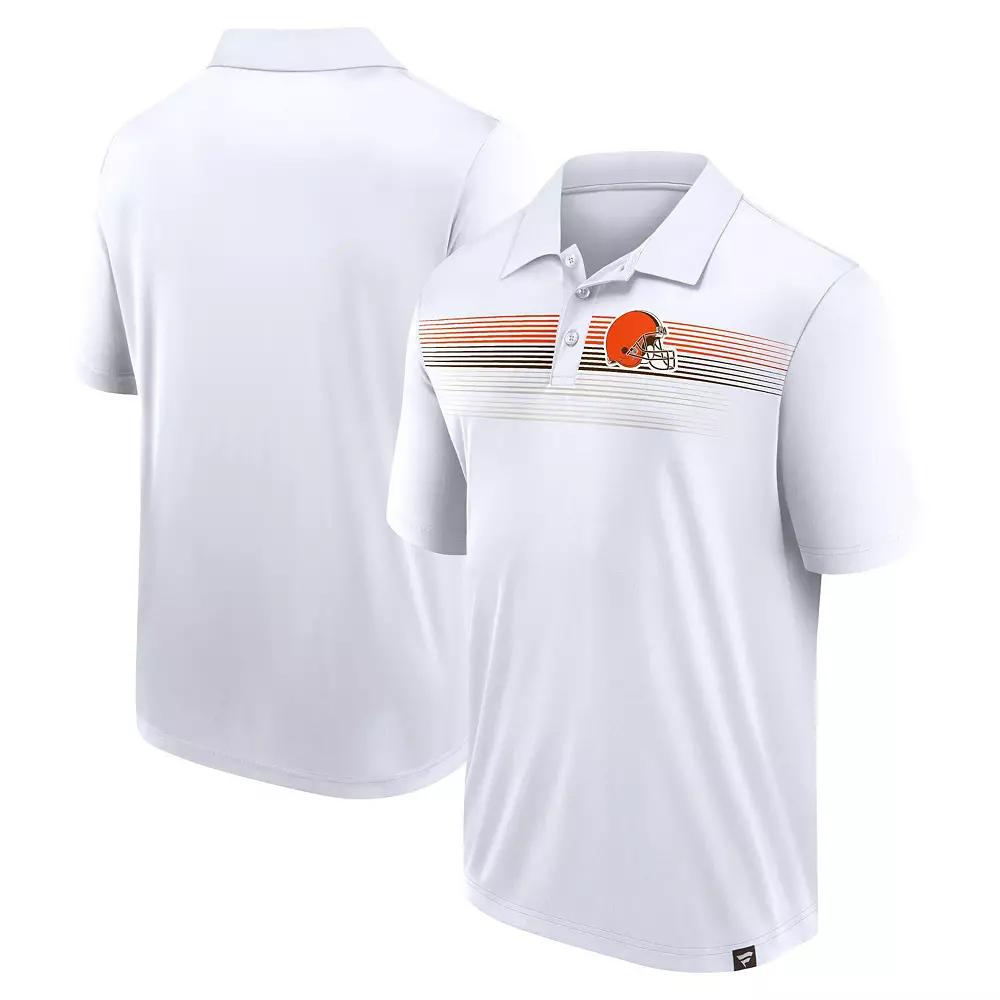 Men's Fanatics White Cleveland Browns Big & Tall Sublimated Polo,  Product Image