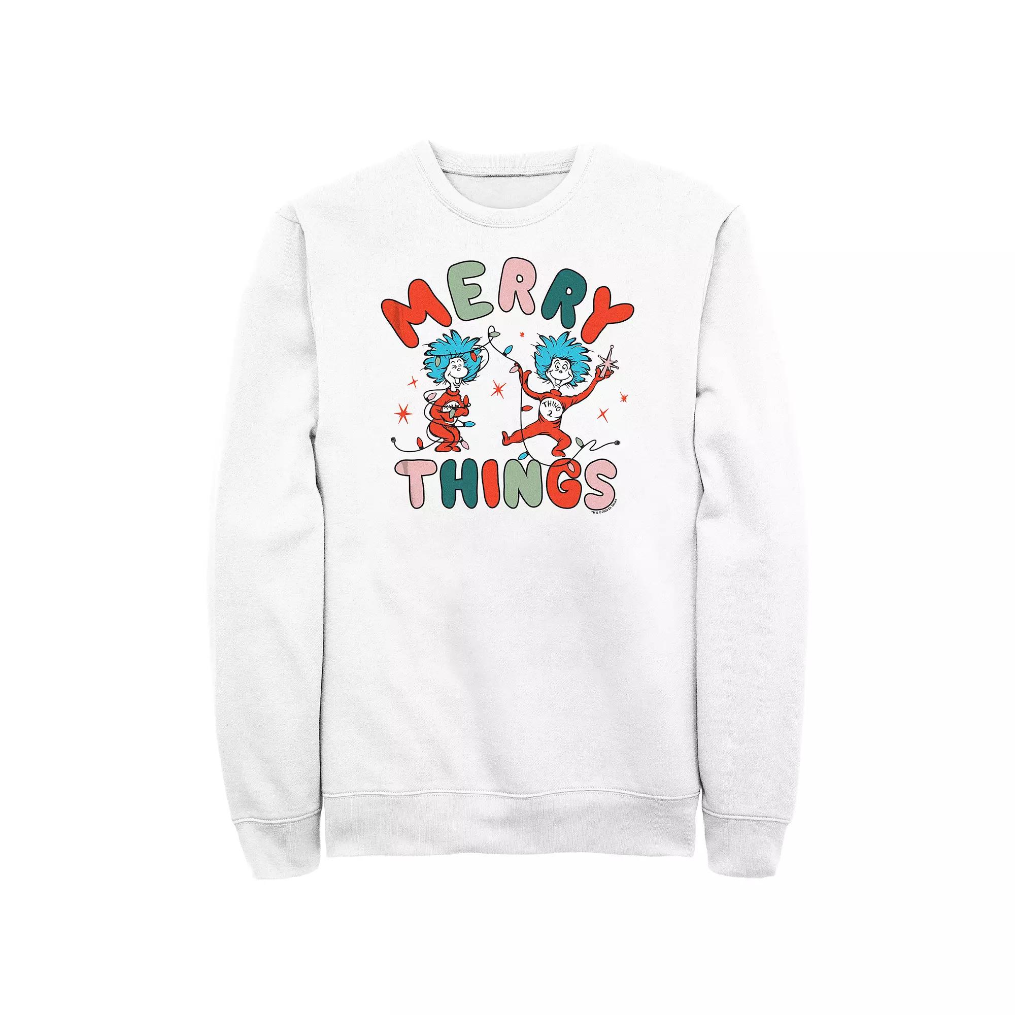 Men's Dr. Seuss Merry Things Graphic Fleece,  Product Image