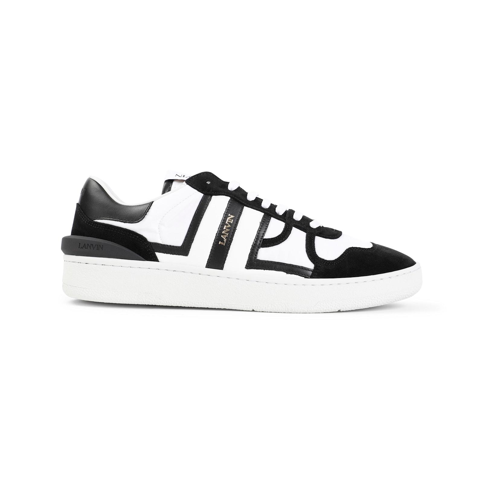 White & Black Clay Mesh Sneakers Product Image
