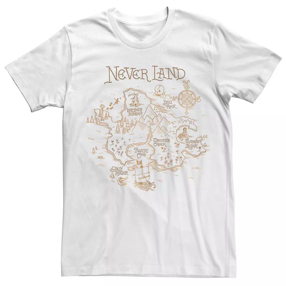 Disney's Peter Pan Neverland Map Men's Graphic Tee,  Product Image