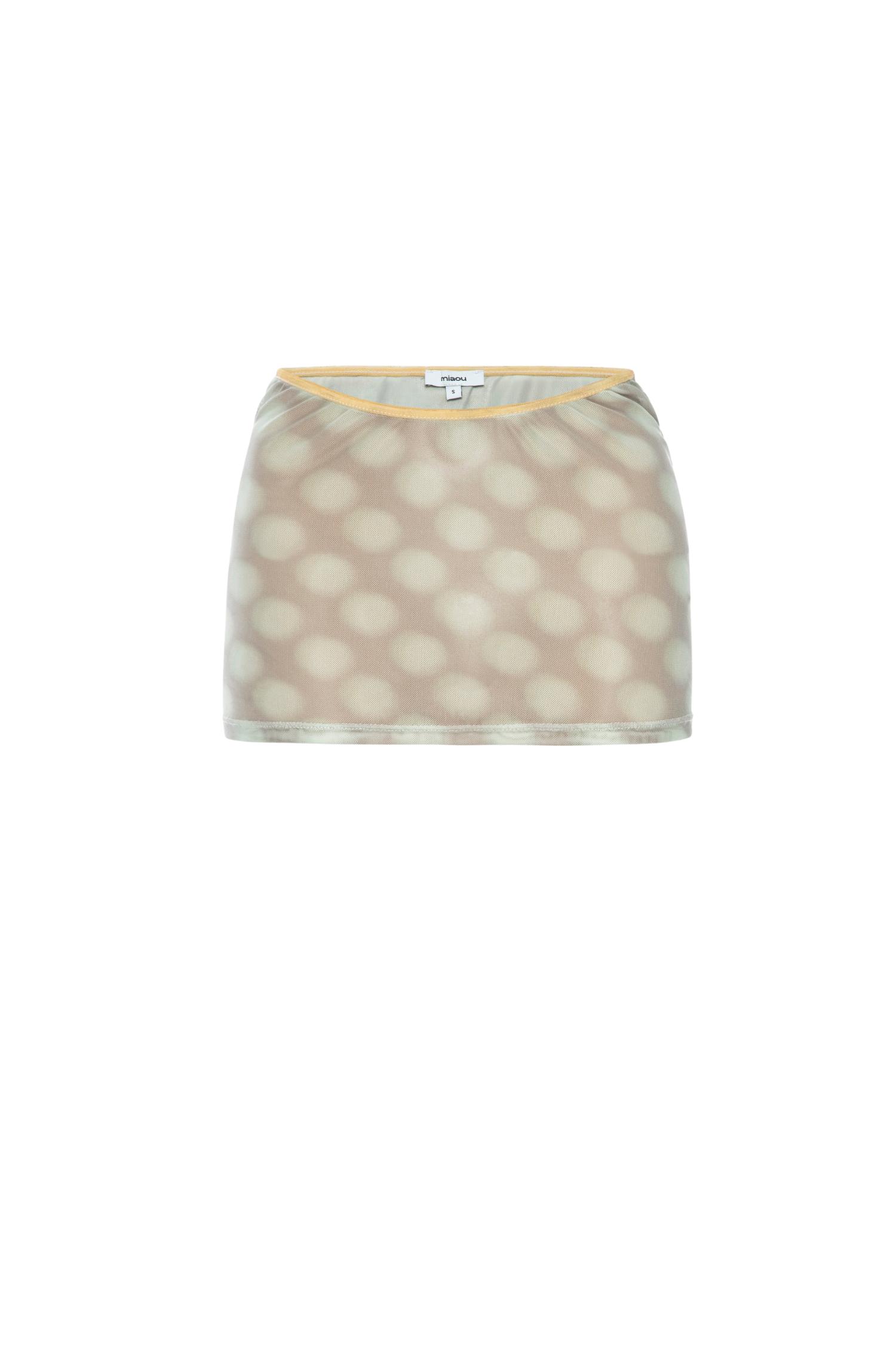 ELEKTRA SKIRT - MINT BLURRED DOT Product Image