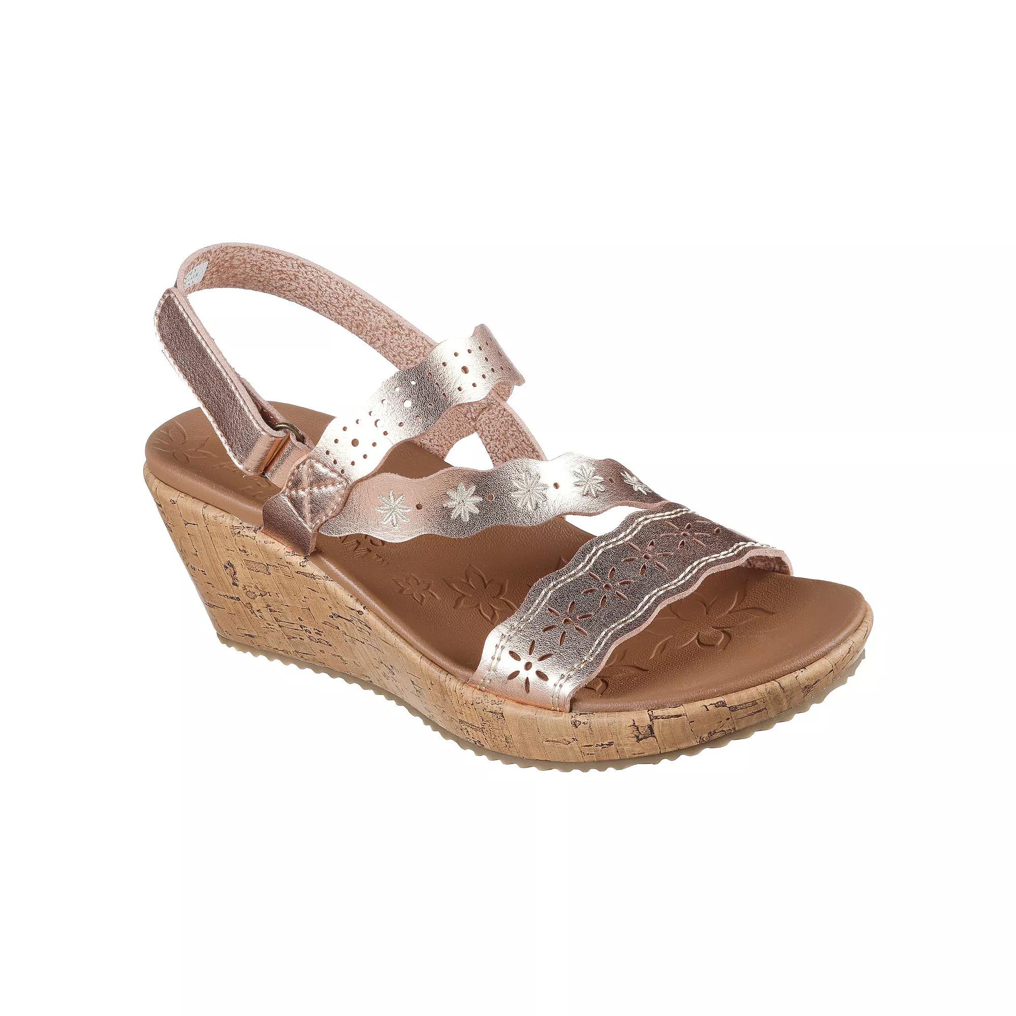 Skechers Cali® Beverlee Cherished Aura Women's Wedge Sandals, Size: 6, Rose Gold Product Image
