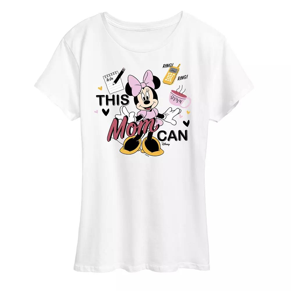 Disney's Minnie Mouse Women's This Mom Can Graphic Tee,  Product Image