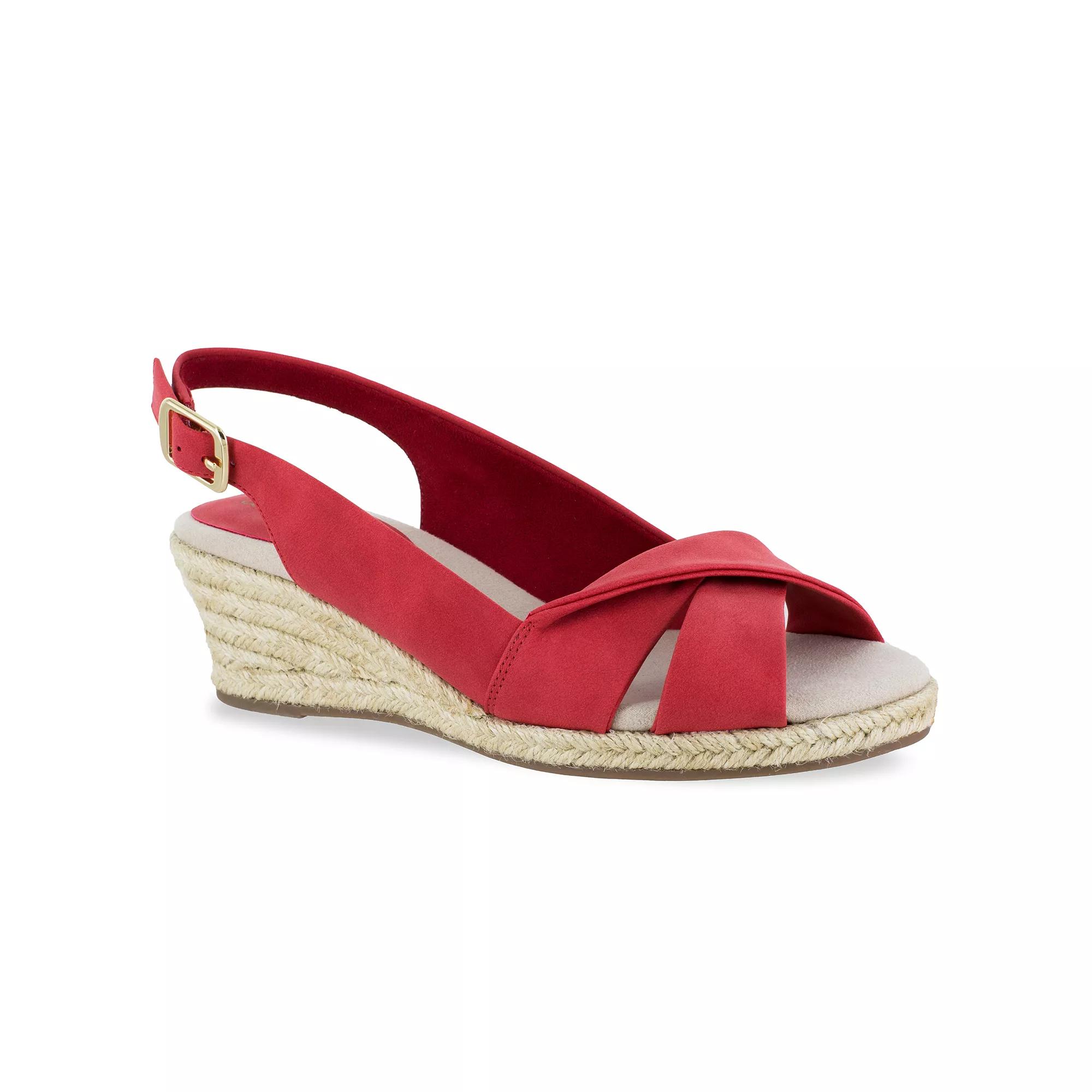 Easy Street Maureen Womens Espadrille Wedge Sandals Product Image