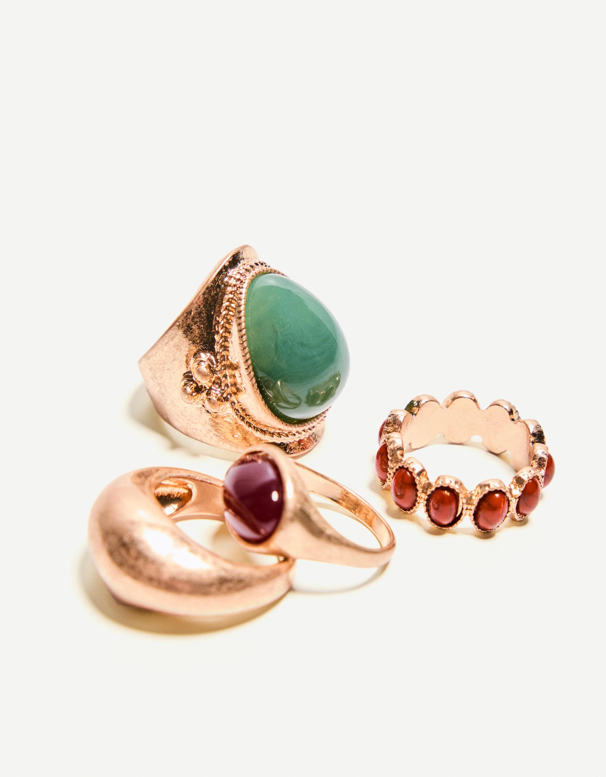 4-pack of stone rings Product Image