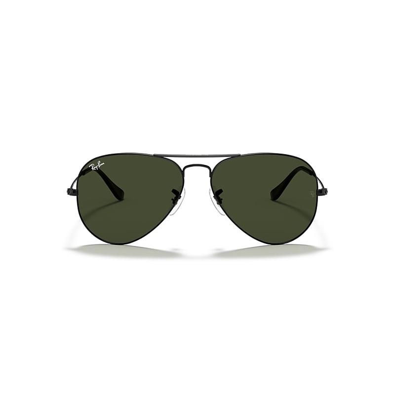 Ray-Ban Aviator Classic Sunglasses Frame Green Lenses Polarized Product Image
