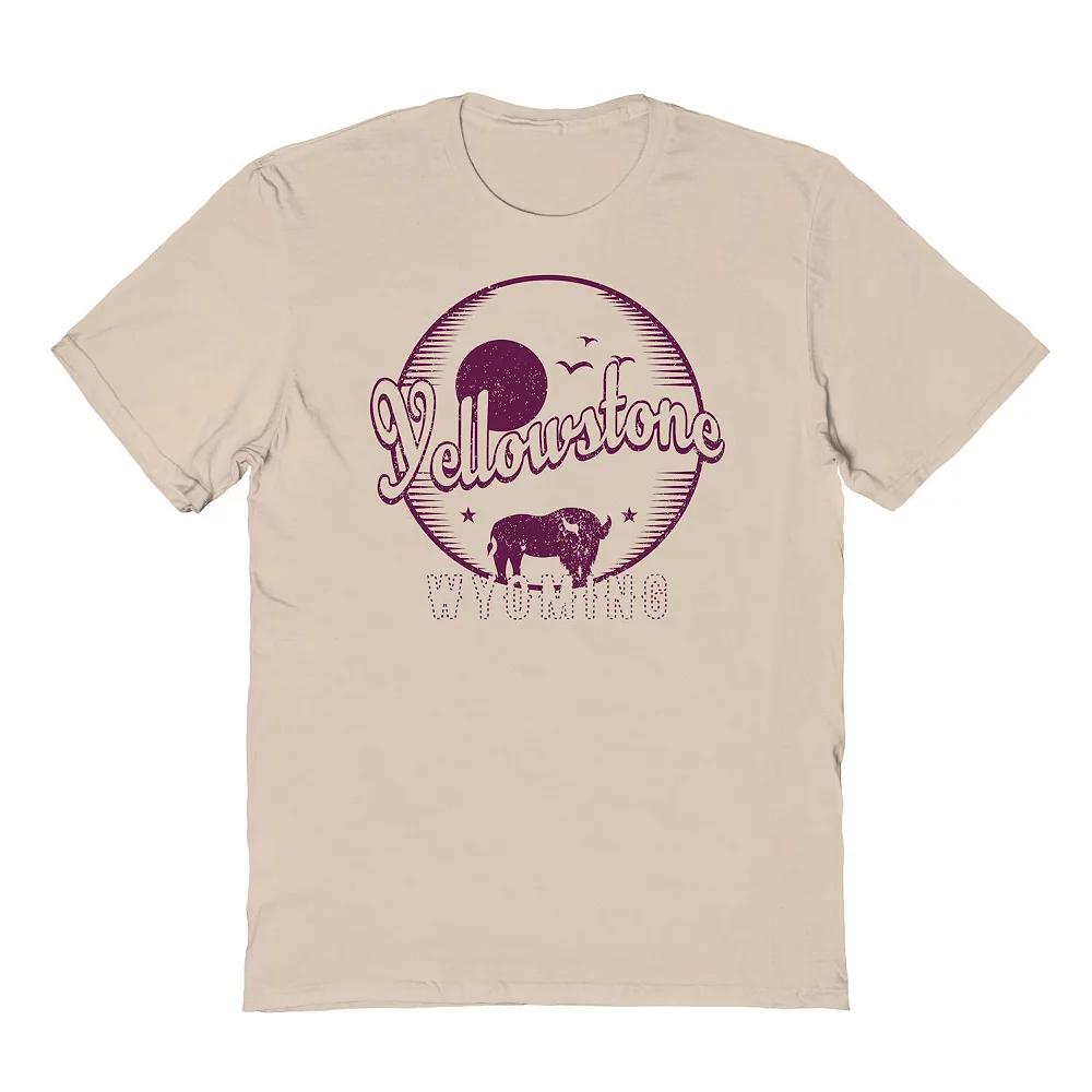 Men's Country Parks Yellowstone Bison Graphic Tee, Size: Small, Brown Product Image