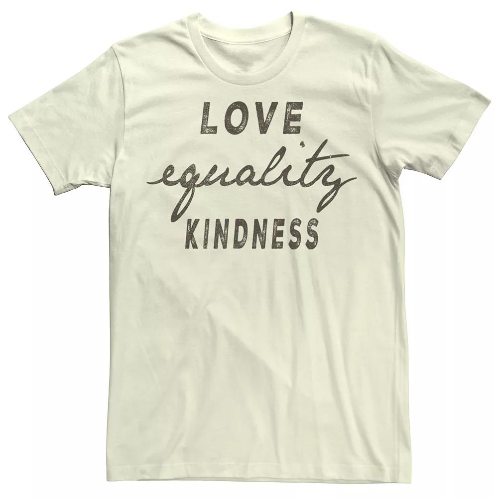 Men's Fifth Sun "Love Equality Kindness" Stack Text Tee,  Product Image