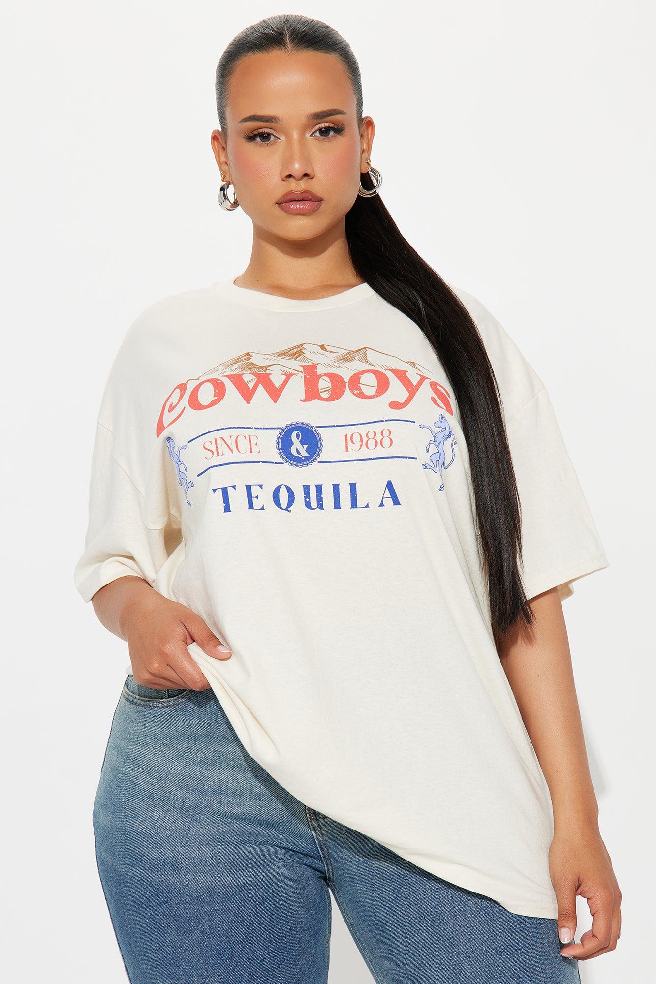 Cowboys Tequila Graphic Tee - Natural Product Image