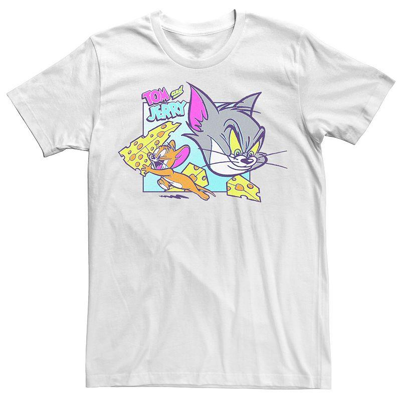 Men's Tom And Jerry Scaping With The Cheese Tee,  Product Image