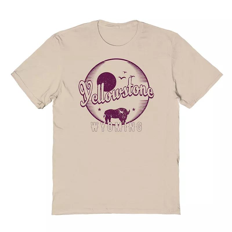 Men's Country Parks Yellowstone Bison Graphic Tee, Size: Small, Brown Product Image