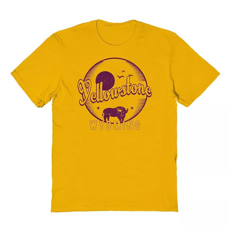 Men's Country Parks Yellowstone Bison Graphic Tee, Size: Small, Brown Product Image