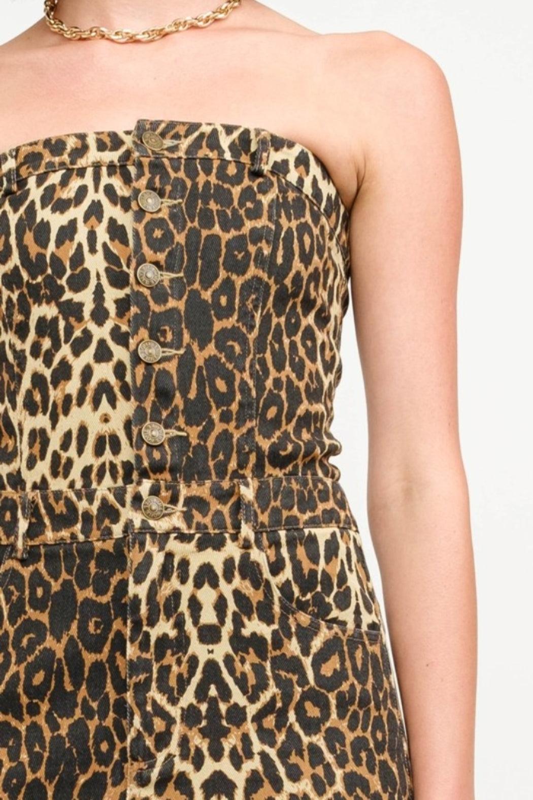 Leopard Midi Dress Product Image