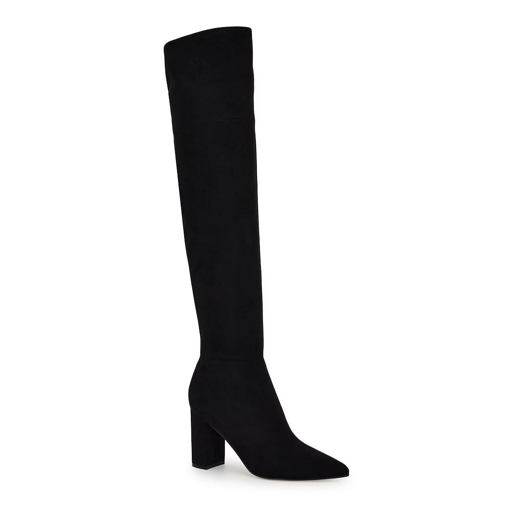 Nine West Miykah Women's Pointy Toe Thigh-High Dress Boots, Size: 8, Black Product Image