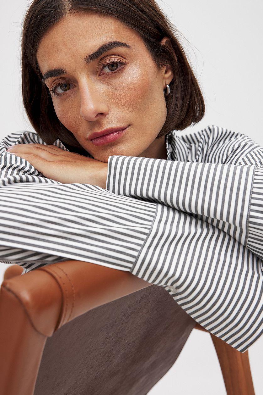 Oversized Striped Shirt Product Image