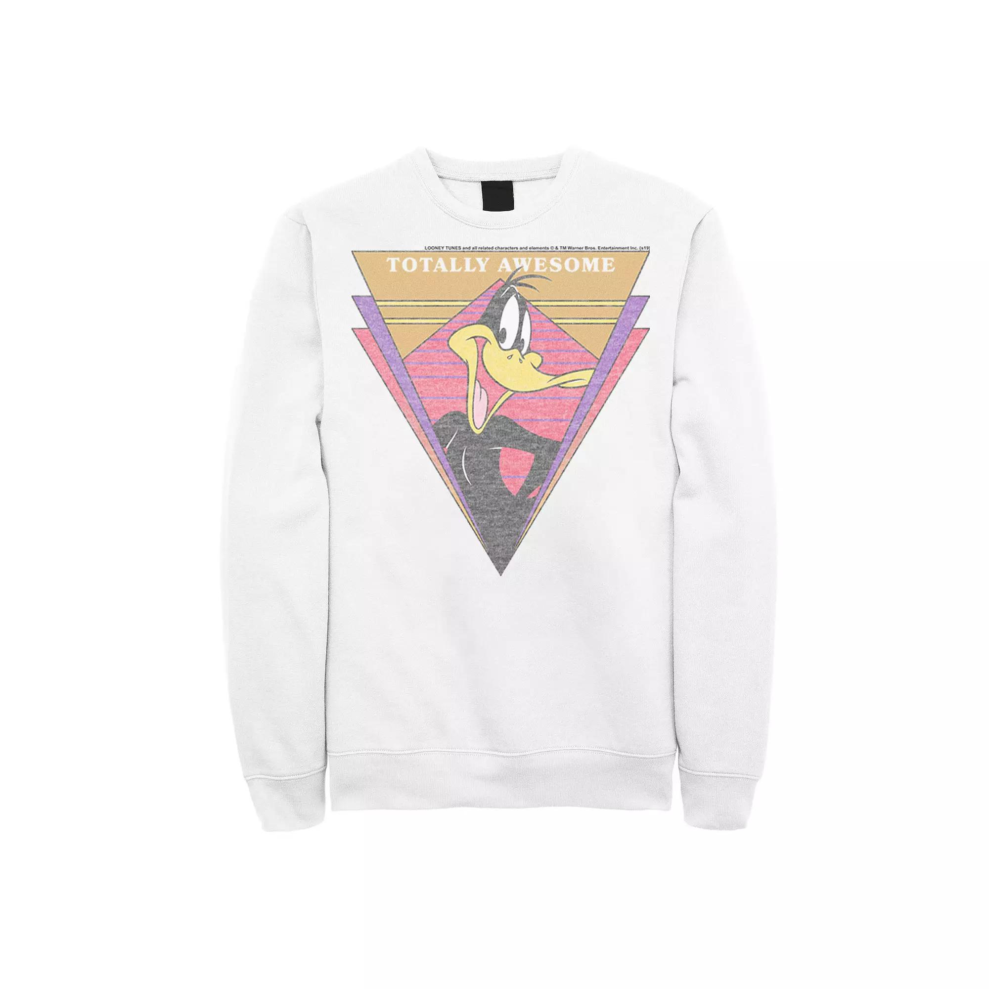 Men's Looney Tunes '80s Style Daffy Duck Sweatshirt,  Product Image
