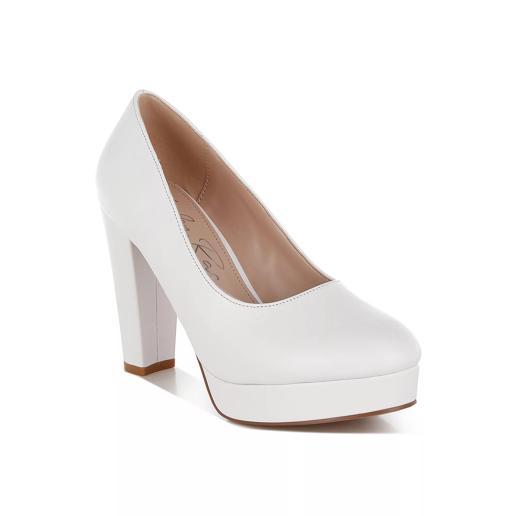 London Rag Damsor Women's High Heel Pumps, Size: 10, White Product Image