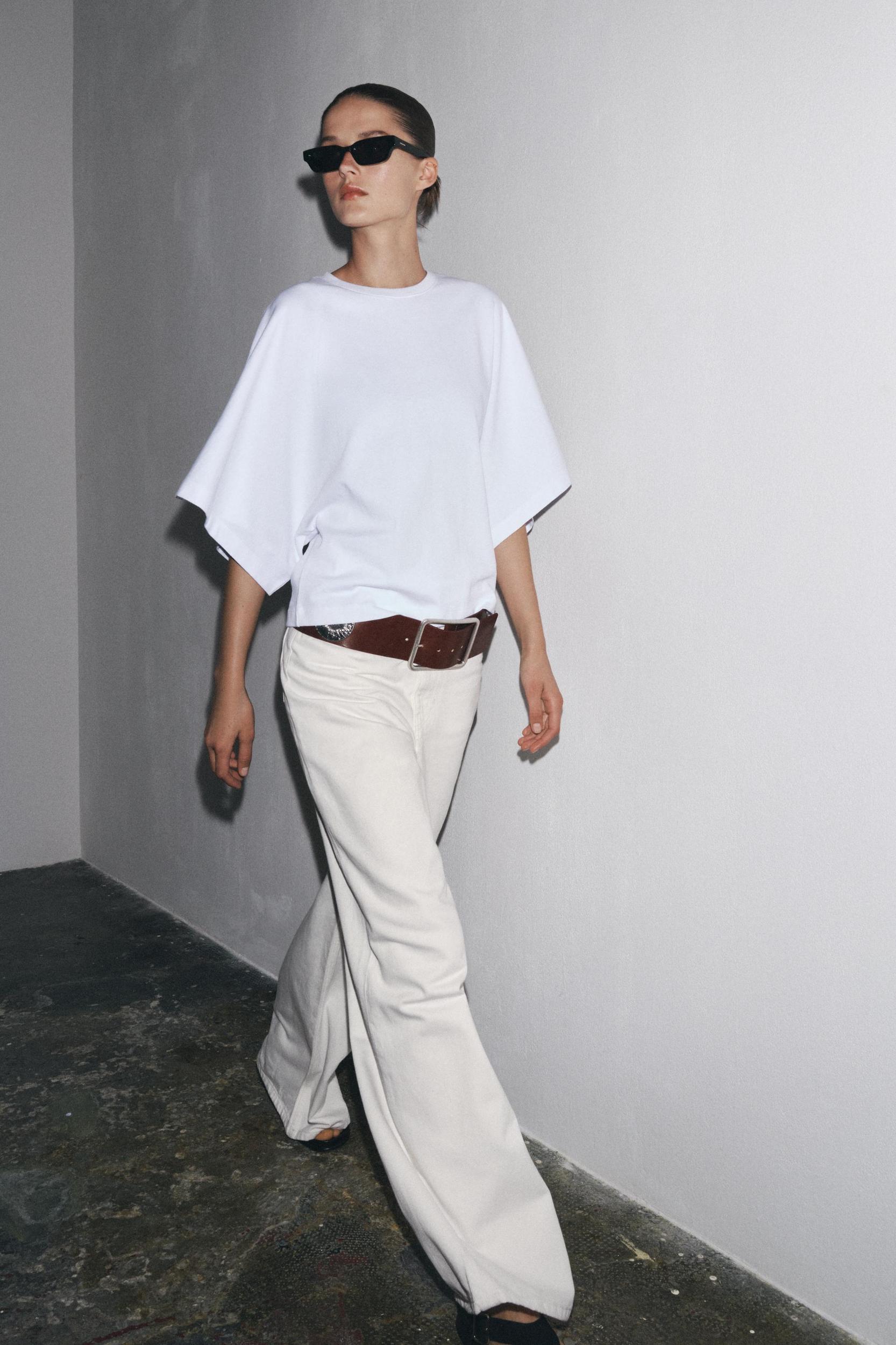 WASHED CAPE SLEEVE T-SHIRT Product Image