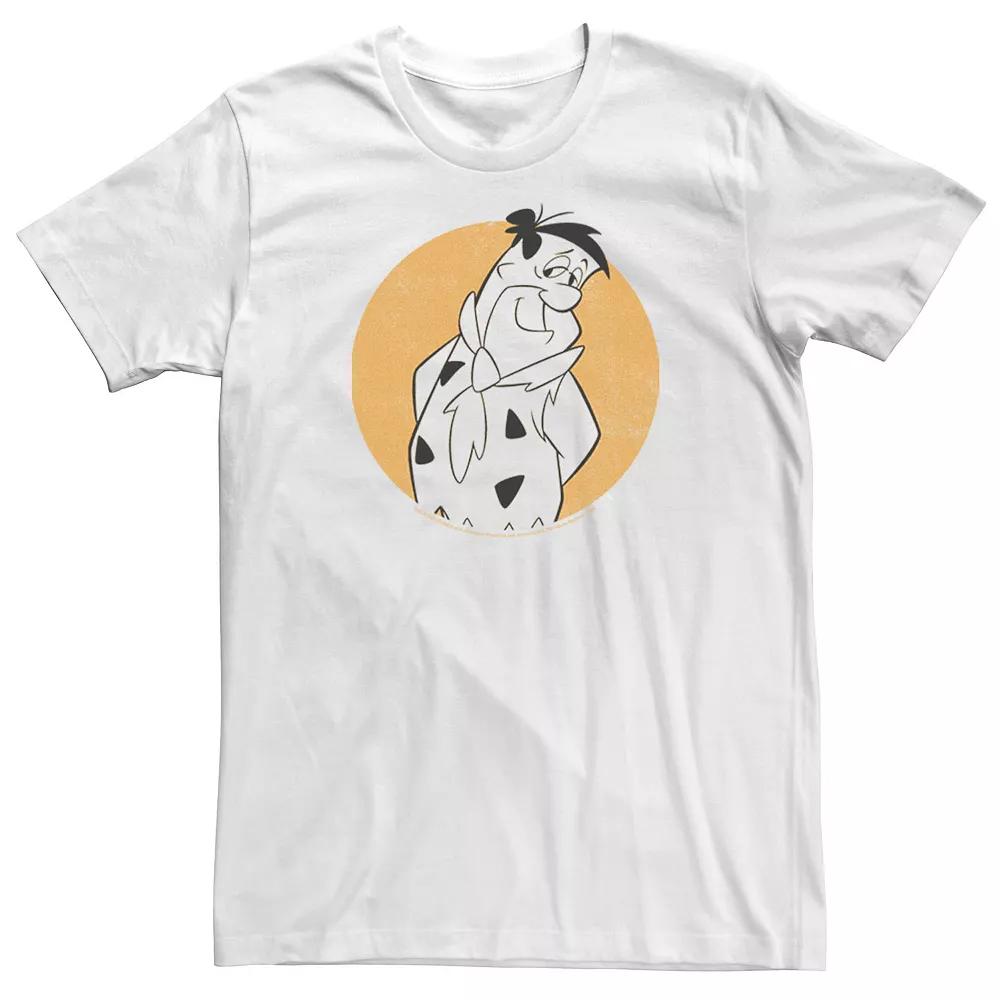 Big & Tall The Flintstones Fred Circle Portrait Tee, Men's,  Product Image