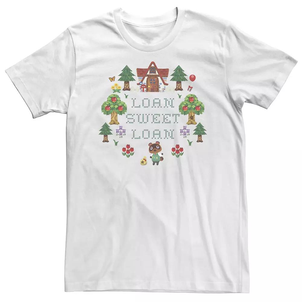Big & Tall Animal Crossing Loan Sweet Loan Tee, Men's, Size: 5XL, White Product Image