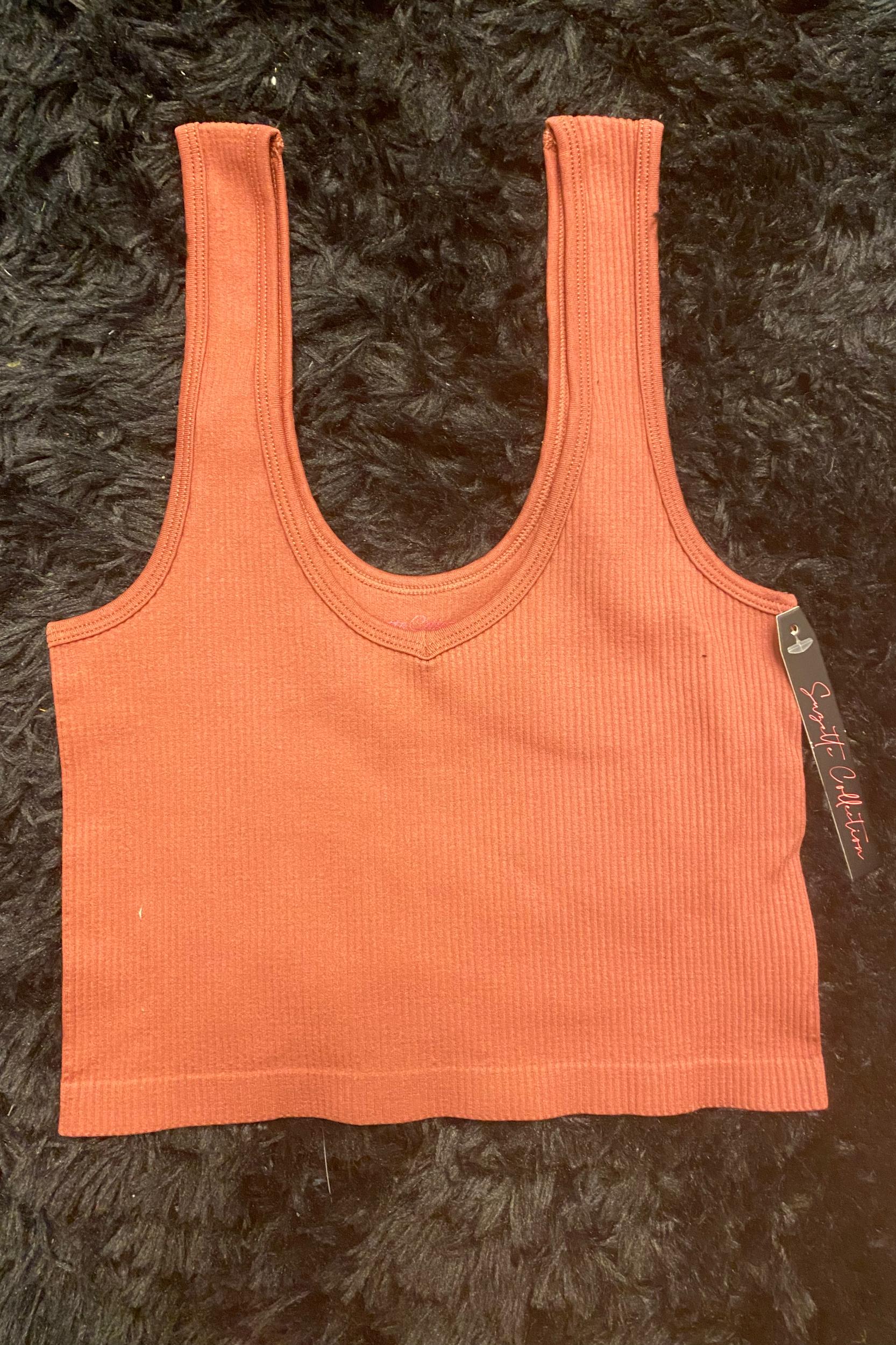 Ribbed V-Neck Brami Product Image