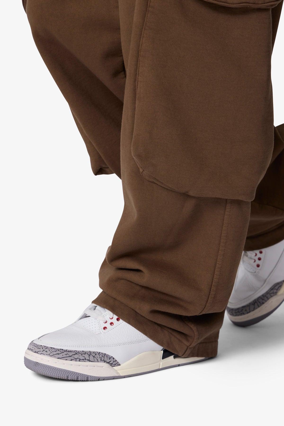 Side Cargo Pocket Sweatpants - Olive Product Image