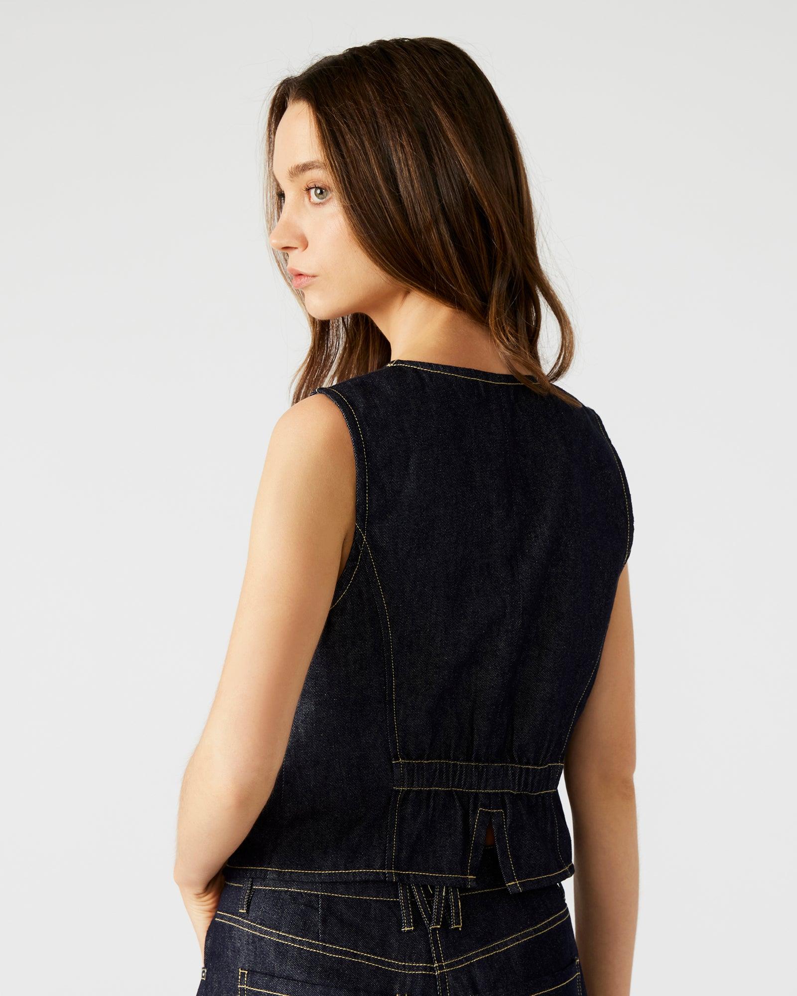 SELENE DENIM VEST Female Product Image