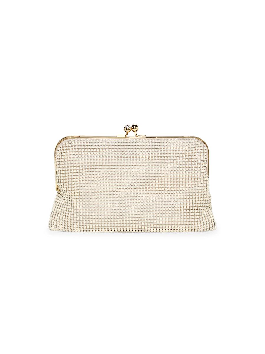 Womens Dimple Mesh Clutch Product Image