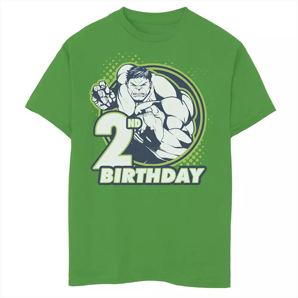 Boys 8-20 Marvel Avengers Hulk 2nd Birthday Badge Graphic Tee, Boy's,  Product Image