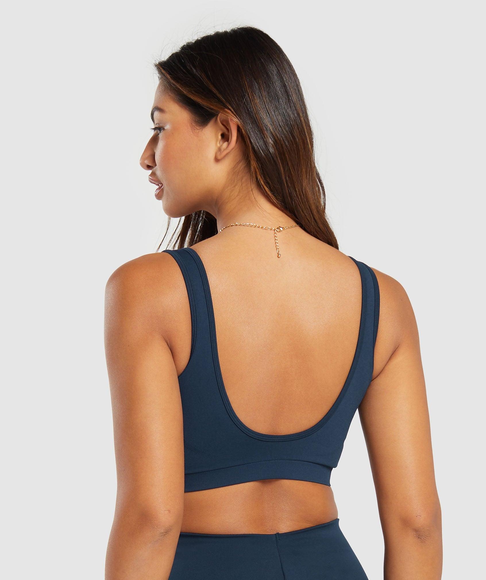 Gymshark Everyday Seamless Sports Bra - Navy Female Product Image