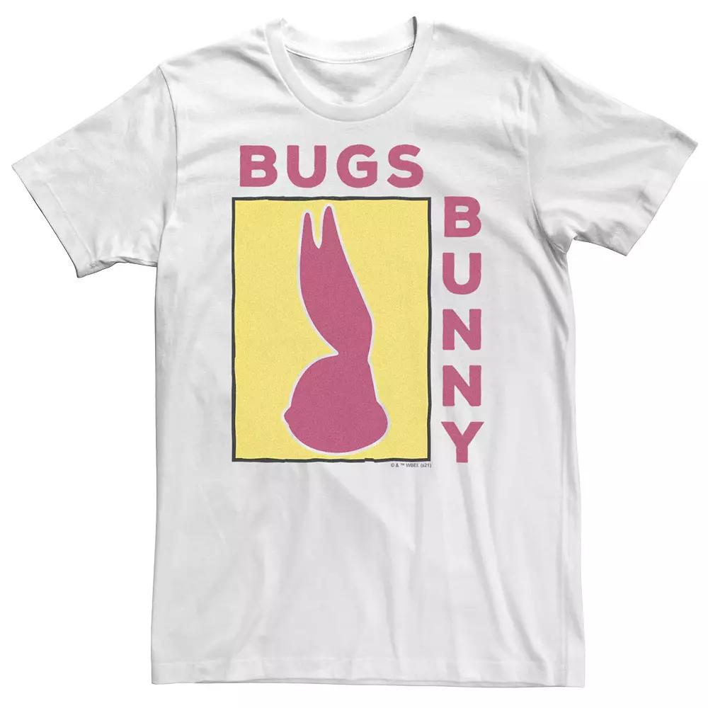Big & Tall Looney Tunes Bugs Bunny Side Profile Silhouette Box Up Tee, Men's,  Product Image
