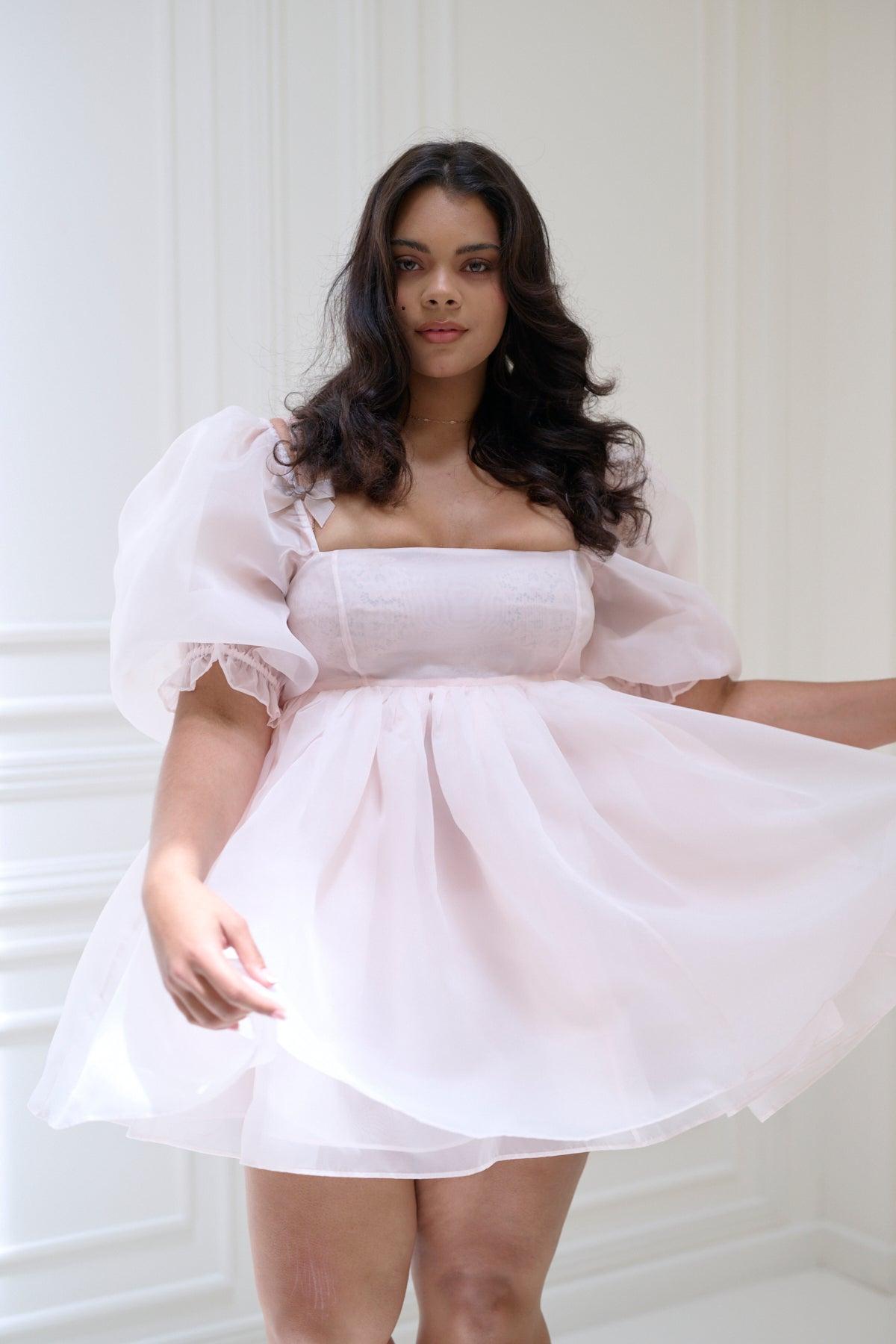 The Peach Skin Puff Dress Product Image