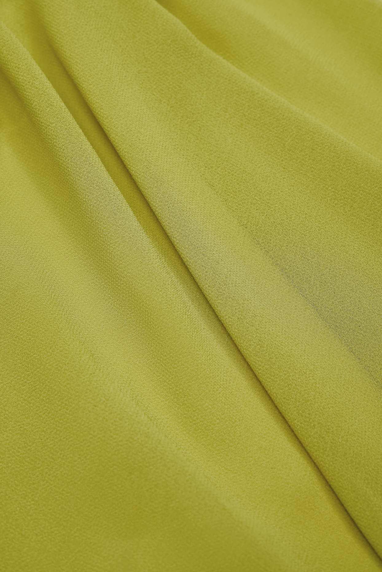 Cowl-Neck Backless Mini Dress in Olive Green Product Image